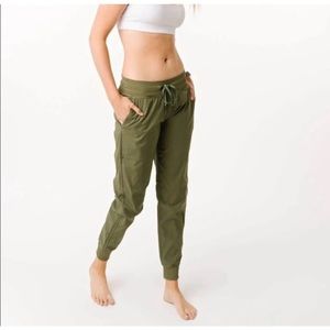 Zyia Olive Green Trail Joggers